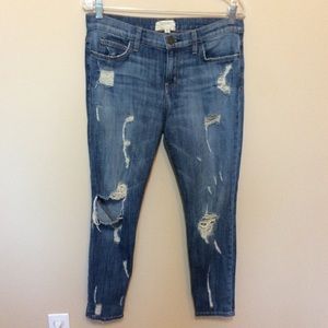 Current/Elliott the stiletto Jodie skinny jean distressed destroyed denim